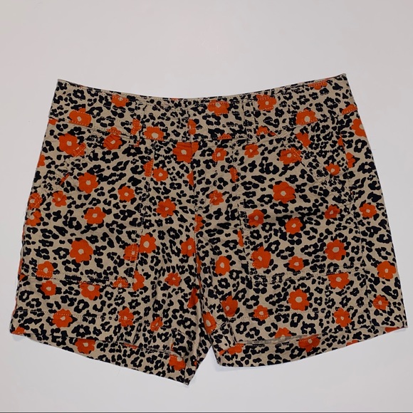 Banana Republic Floral, Leopard Print Shorts - Picture 1 of 4